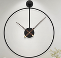 Infinity Circle Metal Wall Clock – Minimalist Modern Statement Timepiece
