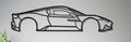 Luxury Sports Car Metal Wall Art – Modern Automotive Silhouette Decor