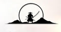 Legendary Samurai Metal Wall Art – Japanese Warrior & Mountain Statement Decor