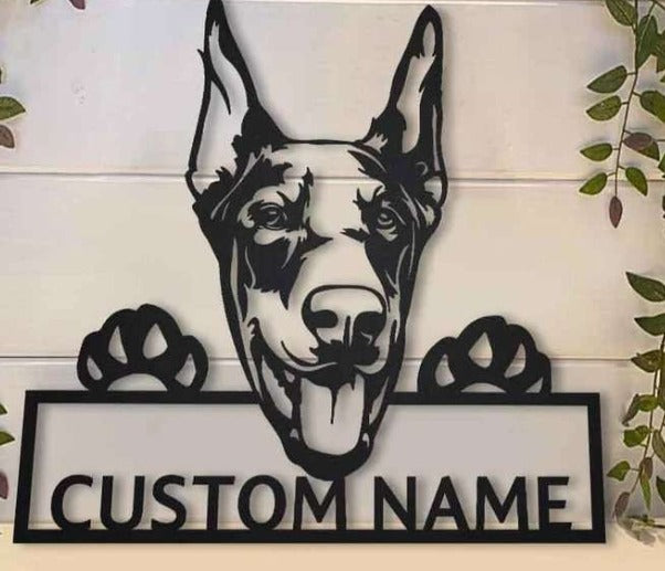 Personalized German Shepherd Dog Name Sign – Custom Pet Wall Decor