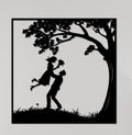 Forever Love Tree Metal Wall Art – Romantic Couple & Nature Statement Decor